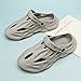 Hhhchpm Men's Fashion Plain Color Clogs Anti Skid Closed-Toe Slides Slippers Quick Drying Foam Runners for Indoor Outdoor Shower Beach Pool (Grey,10)