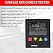 oiakus Surface Roughness Tester Meter, High Accuracy Surface Roughness Testing Device, with LCD Display and Sensor Probe, Parameters (um) Ra/RZ/Rq/RtRP/RV/RC, for Accurate Surface Measurement
