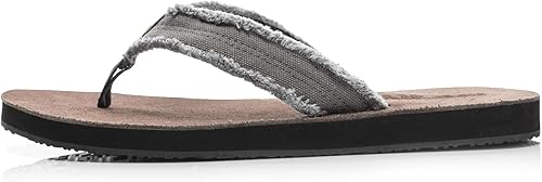 Miniatura 2 de FITORY Sandalias de cuero para hombre, sandalias de tanga cómodas para la playa