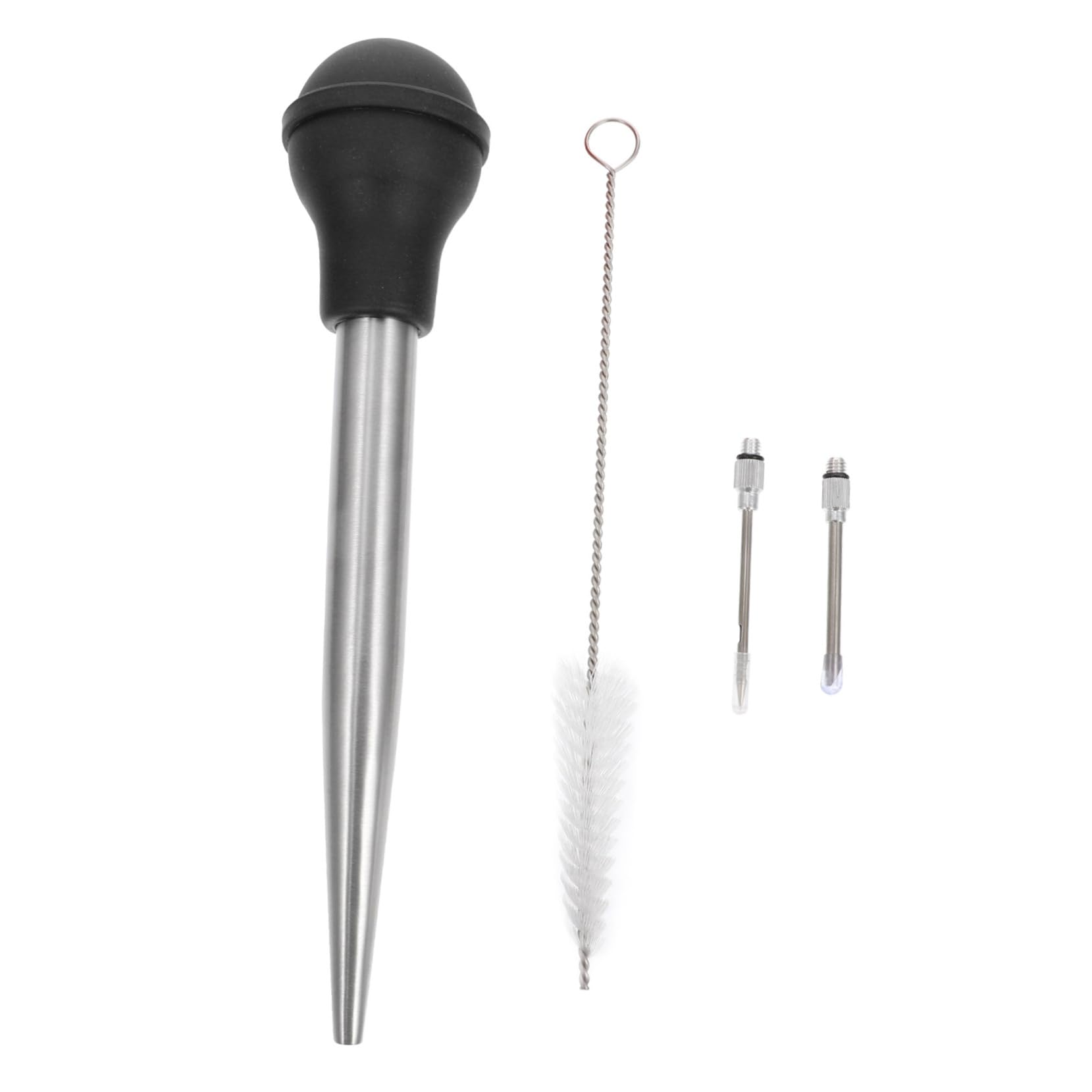VINTORKY Meat Injectors Set Turkey Baster for Cooking Turkey Barbecue Sauce Injector Kitchen Seasoning Tool Silicone Pump Head