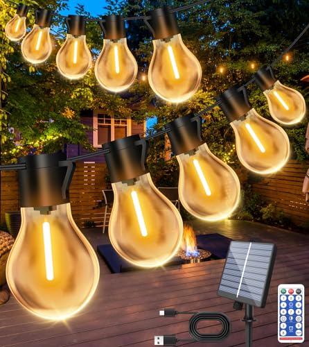 Guirlande solaire 15m de qualité supérieure avec port USB