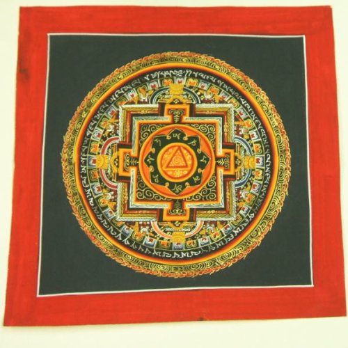 （並行輸入品） アジアン雑貨 ネパール仏画 オーム曼荼羅(マンダラ)のサムネイル