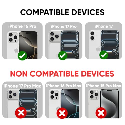 Image of POPIO Xtreme Series Pack of 2 Military-Grade Gorilla Tempered Glass for iPhone 16 Pro / 17 /17 Pro | 9H Hardness, Edge-to-Edge Coverage, Anti-Scratch