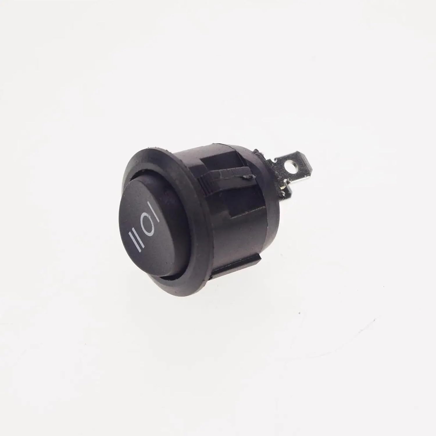 LOT10 Black 3 Pins ON-Off-ON 3 Positions SPST Round Rocker Boat Switch 10A/125V 6A/250VAC