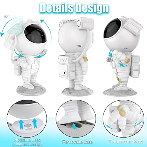 Kids Astronaut Star Projector Galaxy Light With Timer And Remote Control, 360° Adjustable Starry Night Light Projector For Baby/Adults/Bedroom/Party/Home Decor/Game Room Decor #TOP5