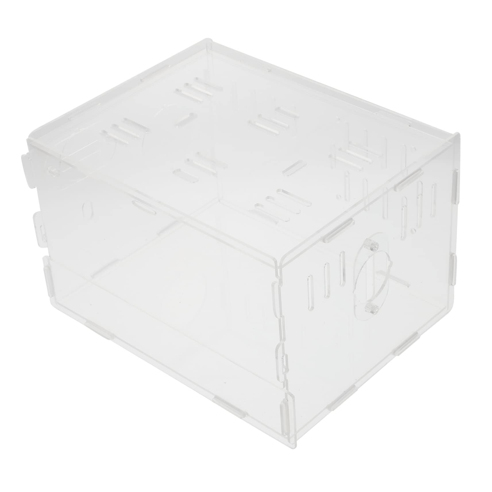 Generic 2 Pcs Hamster Cage Mini Bunny Home Reptile Tank Crawling Toys Portable Fence Hamster Exercise Play House Small Animal Cage Hamster Habitat Athletic Tank Rabbit Cage Acrylic Pet