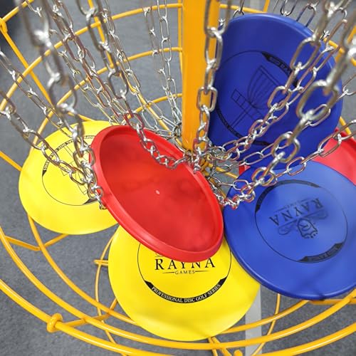 RAYNA GAMES 6 Stück Disc Golf Scheiben Set, Professional Disc Golf Set,Reguläre Größe Discgolf Scheibe für Erwachsene,Putter Midrange Driver Disc Perfect Outdoor Spiele