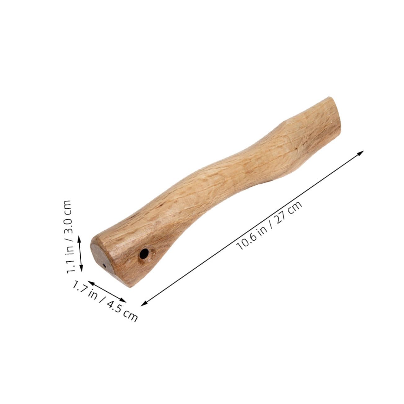 TOYANDONA 2pcs Wooden Axe Handle Replacement Durable Convenient Grip for Hatchets Easy to Install Wood Axe Accessory for Camping Firewood Cutting