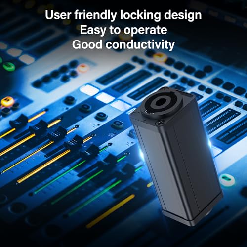 Conector Speakon Audio 4 Pin NL4FC Hembra a Hembra miniatura 4