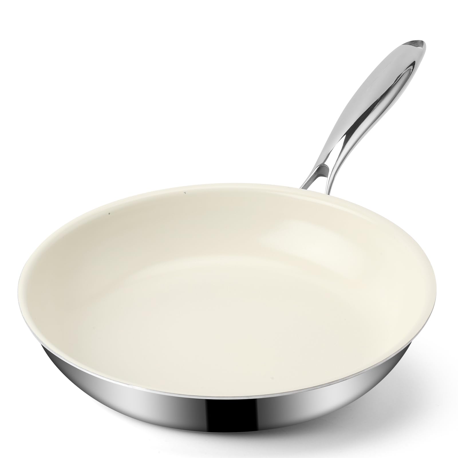 Photo 1 of Ranbomer  Ceramic Non-Stick Frying Pan - 10 Inch, White