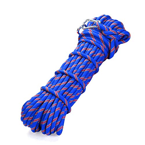 jiele Corde d'escalade - auxiliaire, Spéléologie, bandoulière, Multipurpose Heavy Duty Corde équipement, diamètre 10 mm Corde de sécurité Durable