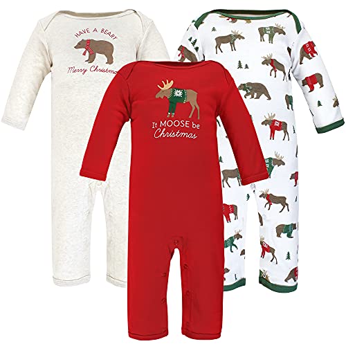 Image of Hudson Baby Baby Cotton Union Suit, 3 Pack
