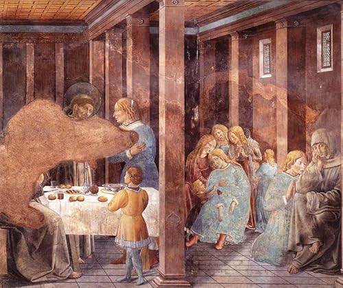 Benozzo Gozzoli poster tableau toile déco murale art saint 60x90cm