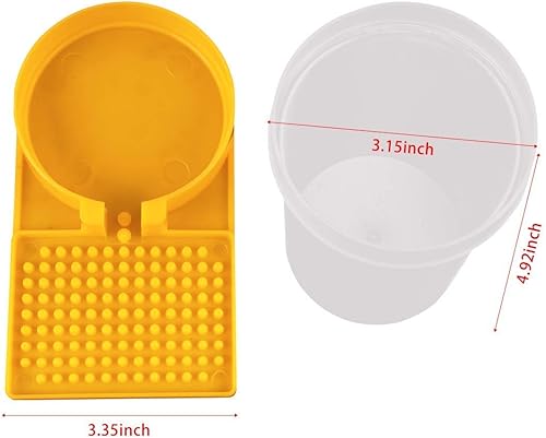Miniatura 6 de Paquete de 2 dispensadores de agua de apicultura de colmena de miel, alimentador de entrada de colmena, equipo de apicultura, herramienta de nido de