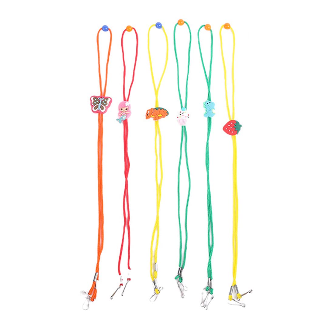 PLABBDPL Correa para anteojos para niños, 5 piezas, correa de cadena ajustable para anteojos de sol, cadenas y cordones, cadenas para anteojos con cuentas, cordones para lectura para deportes
