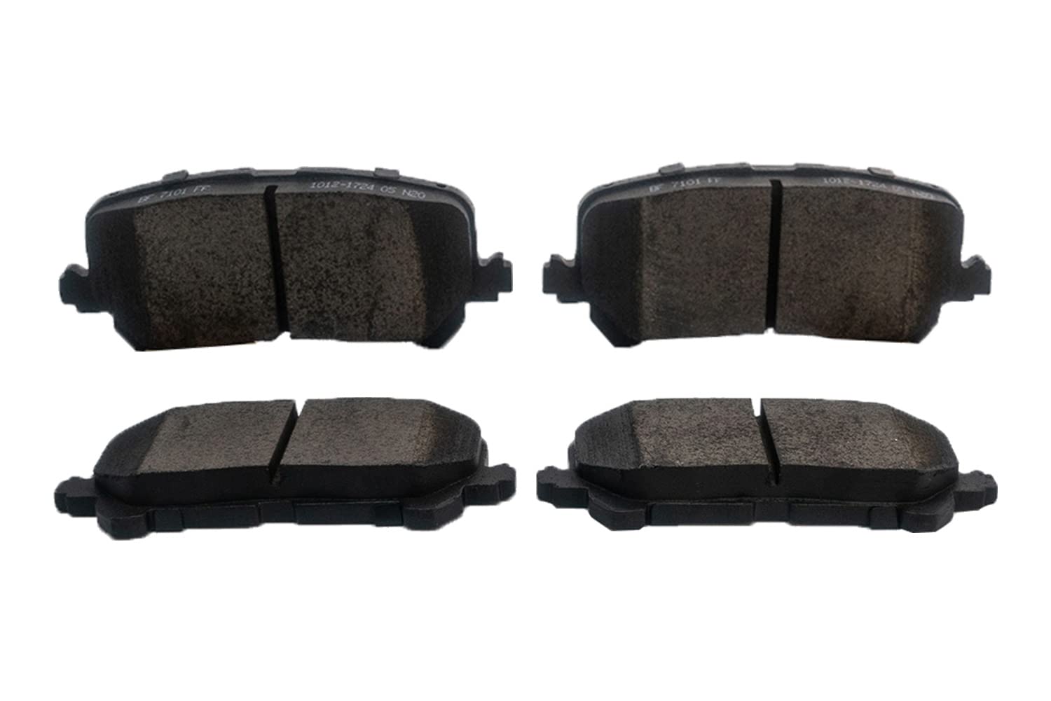 Ceramic Rear Brake Pads(D1724) Fit For 2007-2016 Acura MDX, 2009-2022 Honda Pilot, 2010-2013 Acura ZDX, 2011-2017 Honda Odyssey, 2017-2022 Honda Ridgeline