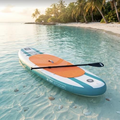 Image of Roc Inflatable Stand Up Paddle Board with Premium SUP Paddle Board Accessories, Wide Stable Design, Non-Slip Comfort Deck for Youth & Adults