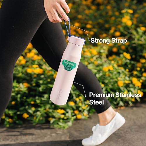 Image of Belocopia Metallio Slim Color Stainless Steel Water Bottle 700ml | Sports & Fridge Bottle | Lightweight, BPA Free | Leak-Resistant Cap | For Home, Office, Gym & Travel