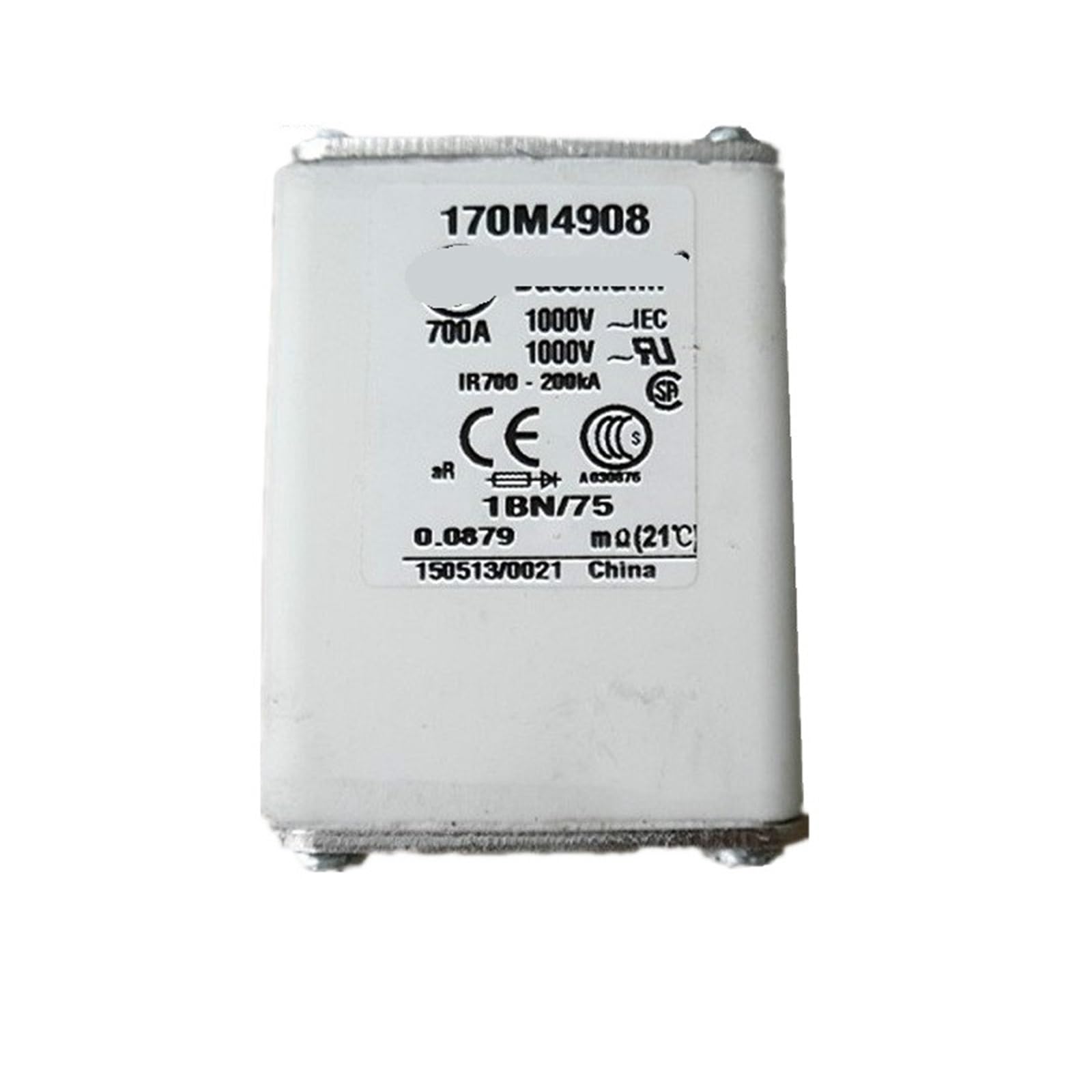 Fusible 170M4908 1000V 700A de puissance pour la protection des circuits électriques industriels