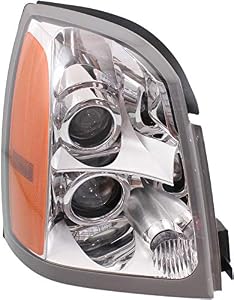 Evan Fischer Headlight Assembly Compatible with 2004-2009 Cadillac SRX Halogen Passenger Side