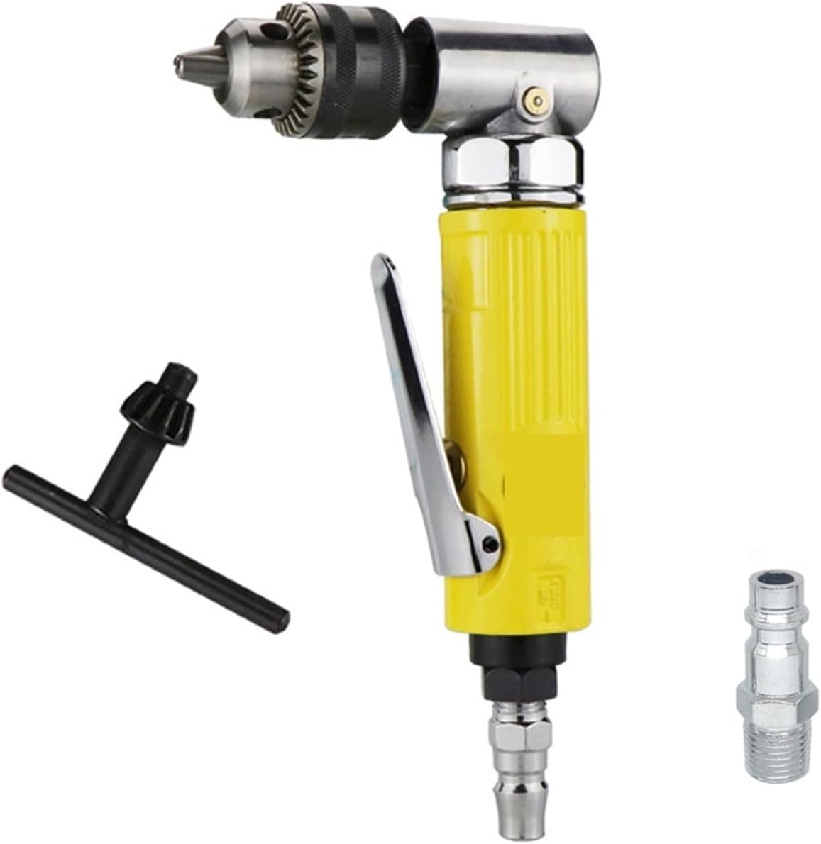 Air Hammer, 3/8 Air Drill Right 90 ° Air Drill L Shaped Industrial Air Drill Corner Drill Bits Machine