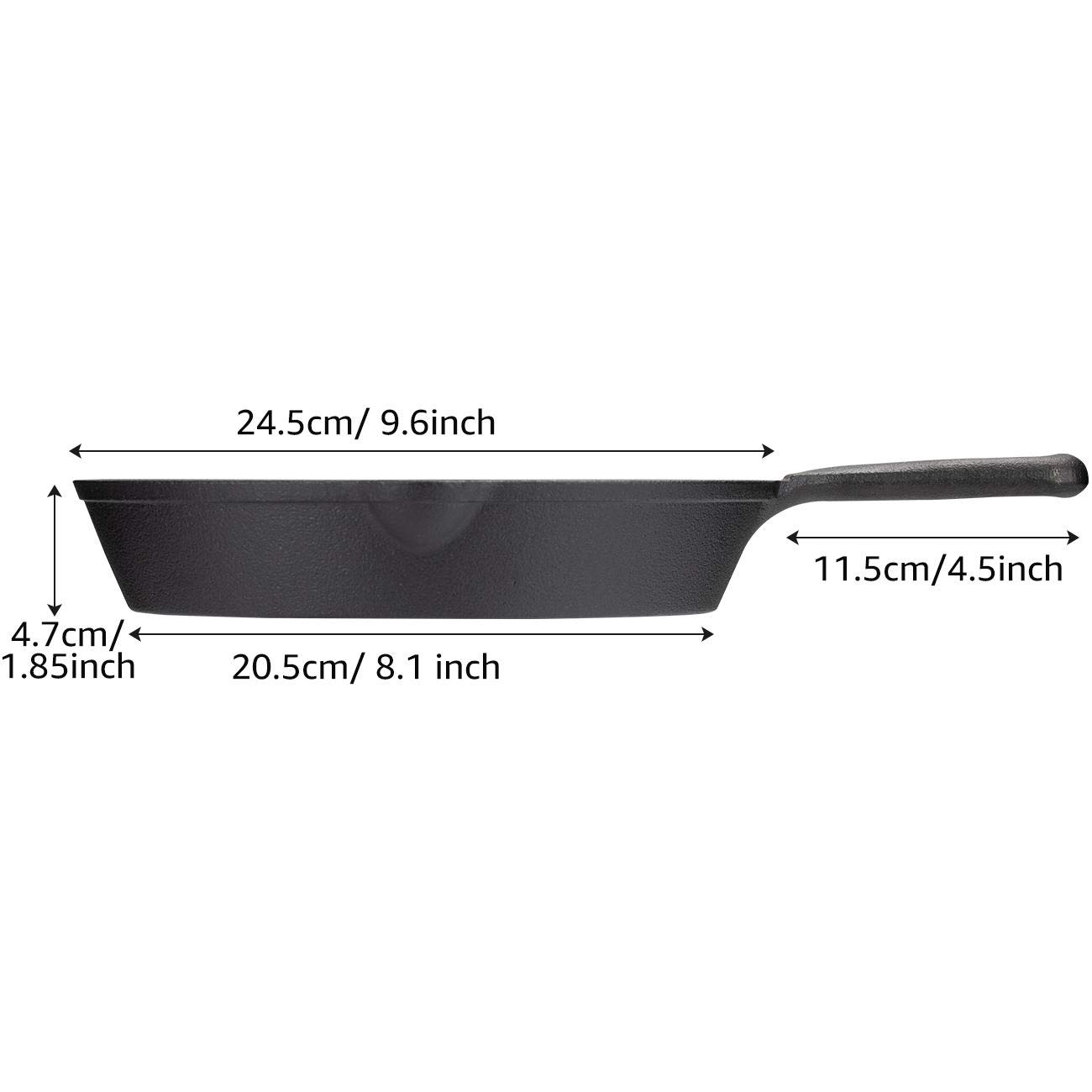 Chefino Gietijzeren Pannenset – 3-delige Skillet Set – Pannenset Induc