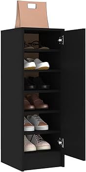 Amazon｜Keketa シューズキャビネット ブラック 32x35x92 cm