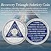 Recovery Triangle 10 Year Sobriety Coin - Silver Roman Numeral NA AA Coins - 1-40 Prime NA/HA/AA Chips and Medallions - Narcotics Alcoholics Anonymous Sober Gifts for Men Women
