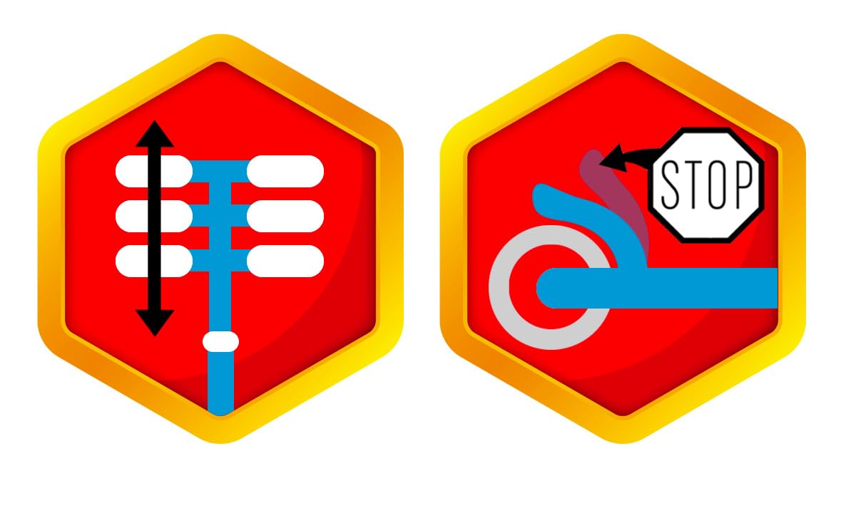 Stamp Monopattino pieghevole Paw Patrol, blu-rosso-bianco