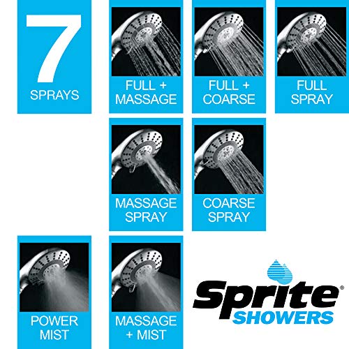 Sprite Showers Pure 7-Setting Filtered 1.75Gpm Shower Handle In Chrome #TOP1