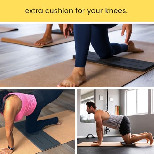 Image of Premium Yoga Knee Pad Cushion - Extra Thick Support for Knees, Elbows & Headstands | All the Comfort of an Extra Thick Yoga Mat with the Stability You Need for Standing Poses | Reversible Non-Slip Grip | Ideal for Yoga & Pilates Knee Pads