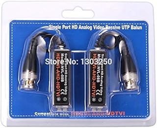 Gimax 100PCS(50 pairs) HD CCTV Via Twisted Pairs Adapter HD CVI/TVI/AHD Passive Video Balun Male BNC to UTP Cat5/5e/6 Network Camera