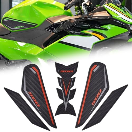 FOR NINJA500 NINJA500 SE Ninja 500 Ninja 500 se Z500 Z 500 z500 2024 2025 Motorcycle -Proof Side Fuel Tank Sticker Waterproof Pad Rubber Oil Tank Pad Gas Tank Protectors (Red,B) by MAIYD - Used condition - US$32.09