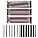 Produktbild KeeYees 120pcs 3x20CM Jumper Wire Kabel Drahtbrücken Set 40pin Male zu Female, Male zu Male, Female zu Female mit 20pcs Kopfleisten Single Reihe 40pin PCB Stiftleiste 2,54mm für Arduino Raspberry Pi