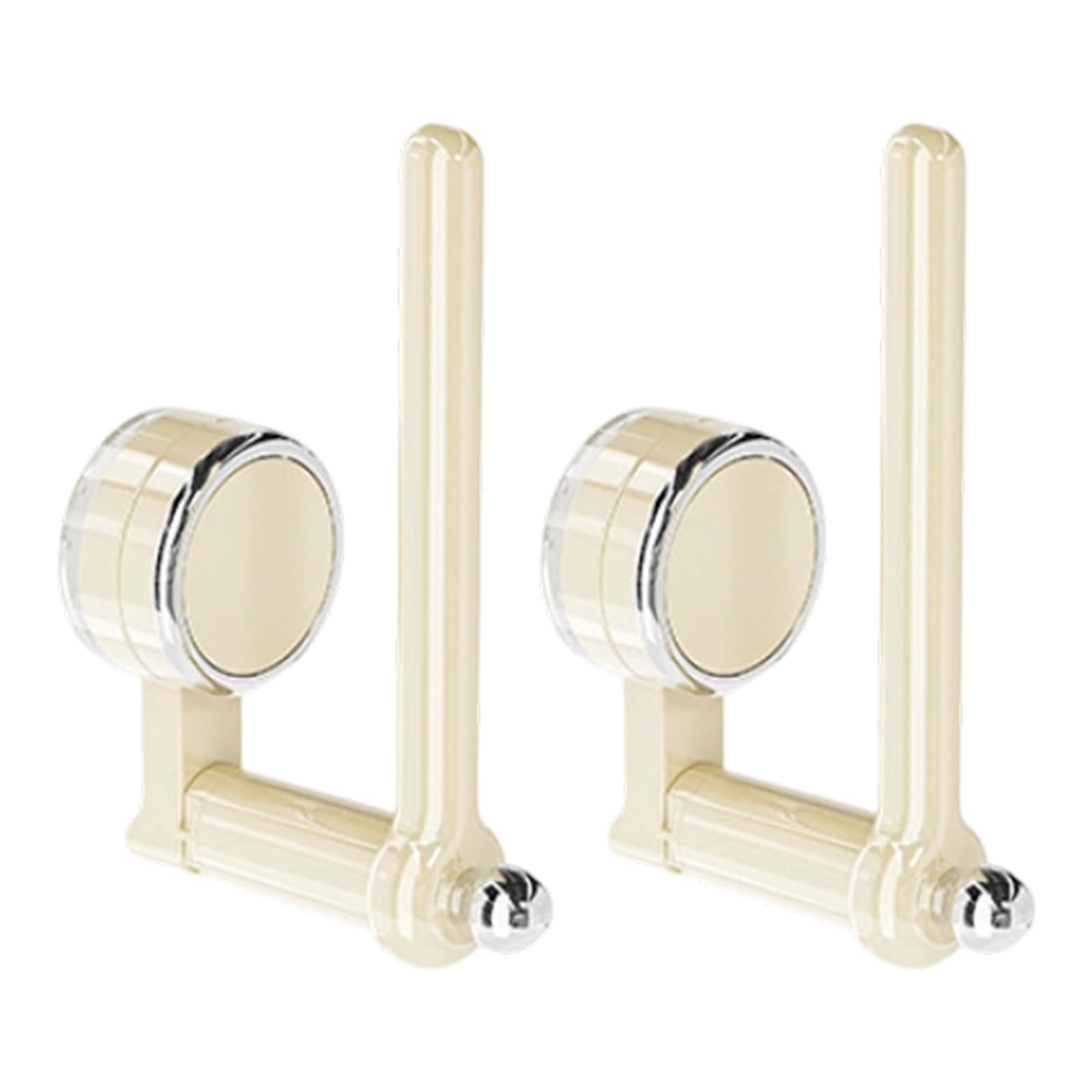 LUCKGONI Suction Cup Hair Accessories Organizers Rotatable 180 Degrees For Bathroom And Vanity ABS Without Drilling Requi