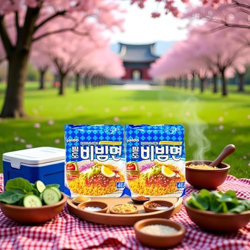 VALUBNDL: Paldo Bibim Men Cold Spicy Noodles (8-Pack) – 2 Bundles of 4 – Authentic Korean Spicy Brothless Ramen – Sweet & Tangy Apple Sauce – VALUBNDL Signature Bundle — view 7