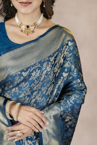 Navshanya Silk tanchoi silk saree – image 5