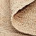 MDS Pack of 1 Handwoven Braided Jute Area Rug 4x6 feet Oval - 100% Natural Burlap Reversible Accent Rugs for Home Decor, Living Room, Doormat, Kitchen, Entryway Rug, Rustic, Farmhouse (4'x6')