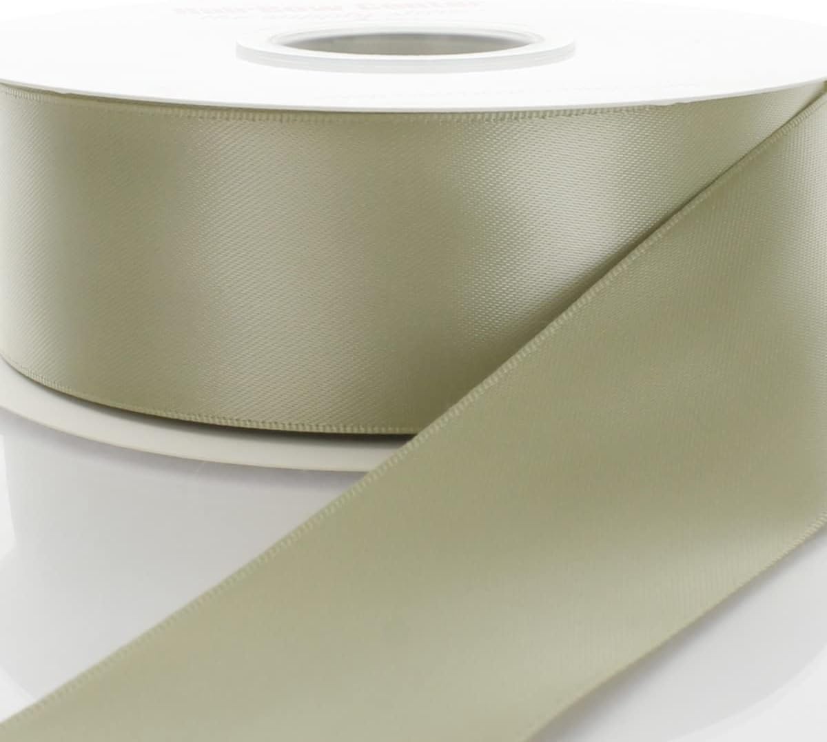 3" Rustic Sage Double Faced Satin Ribbon 100 Yards