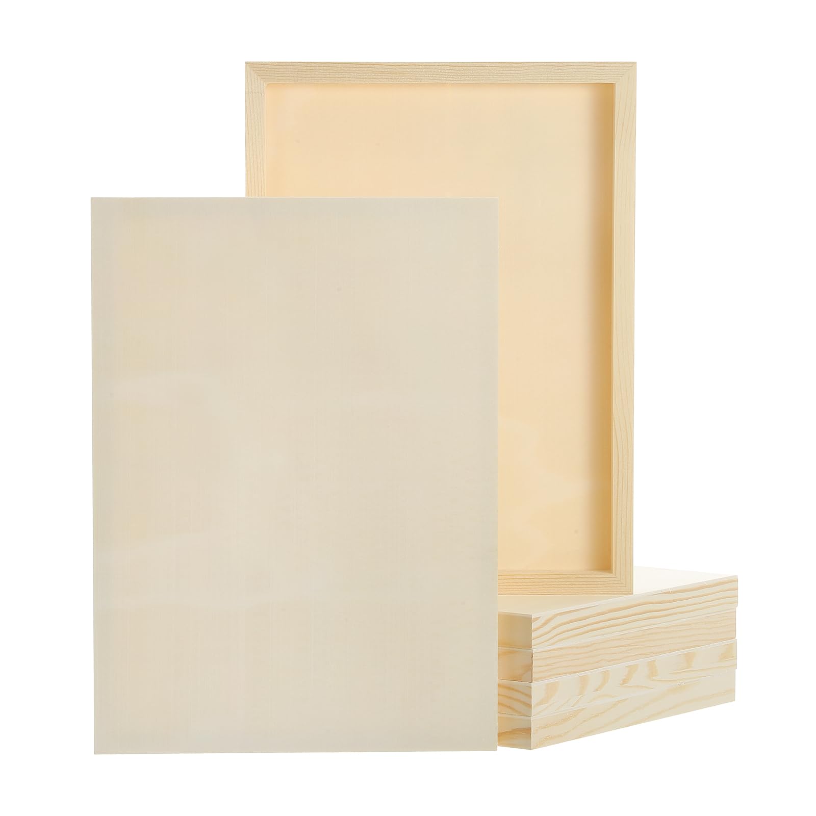 QUARKZMAN 6 Piezas Tableros De Lienzo De Madera 9x13 Pulgadas Para Pintar