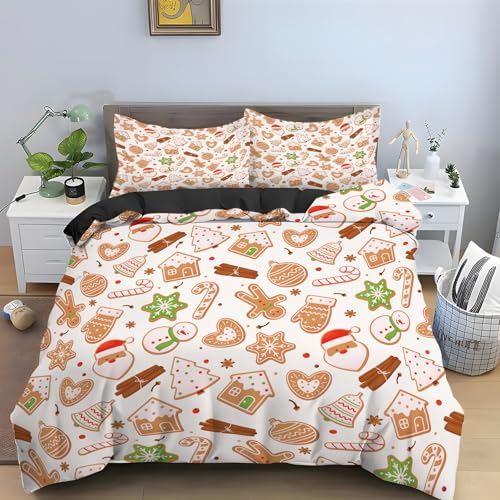 Housse de couette 240x260 biscuits de Noël pour réchauffer vos nuits d'hiver