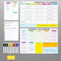 4-Pack M&G Magnetic Dry Erase Whiteboard Calendar Set