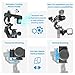 FeiyuTech SCORP Mini 3 Pro Camera Gimbal with AI Tracker,Detachable Remote Handle All in One Camera Stabilizer,for Sony/Canon/Nikon/Gopro11/DJI Action 5 pro/iPhone 16,Payload 4.4lbs,Bluetooth Control