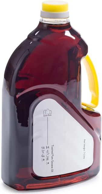 Emma Basic - 100% Pure Toasted Sesame Oil - 2 Litre - Rich Flavour - Antioxidants