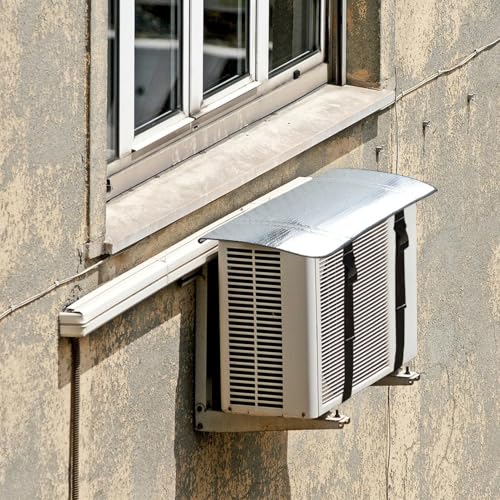 Klimaanlagen- Abdeckung- AC- Schutz, Außeneinheit, isolierte Hülse, wetterfest, wasserdicht, für Sommer, Winter, Wohnheim, Zimmer, Miethaus, Outdoor, Regen, Schnee, Staub, Windschutz-3