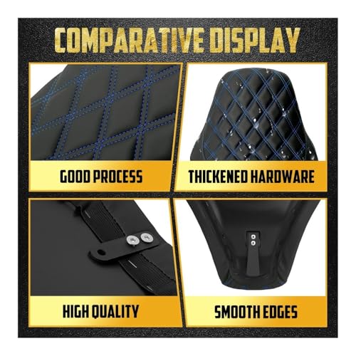 Asiento de perfil bajo para evitar dolores de espalda en motos Softail 5