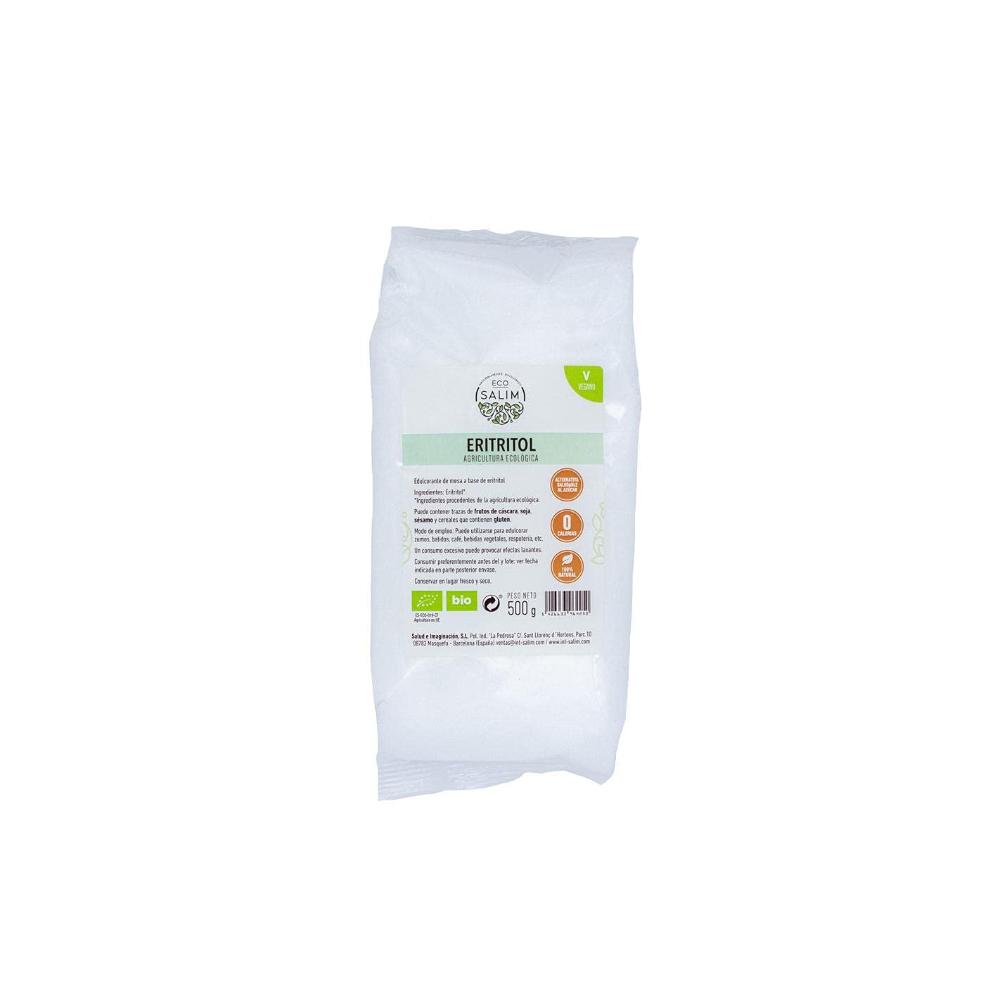 Érythritol 500g standard poudre substitut sucre index glycémique zéro