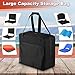 Xiuganpo Stadium Seat Carry Bag, 47x18x40cm Bleacher Chair Storage Bag with Comfortable Neoprene Handle, Folding Bleacher Chair for Camping Beach Travel Concerts Sporting Even