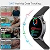 Smartwatch para hombre y mujer, llamadas entrantes/salientes, pantalla AMOLED ultra nítida de 1.32", rastreador de actividad física con monitor de frecuencia cardíaca, sueño y SpO2, compatible con iPhone/Samsung/Android, 110 modos deportivos, resistente al agua 3ATM 4