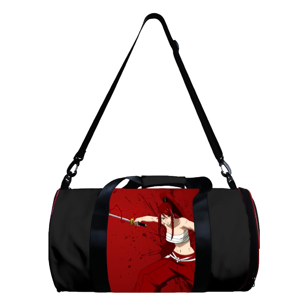 Zhongkaihua FAIRY TAIL Cylinder Crossbody Bag Large Capacity Multifunctional Sports Swimming Gym Duffle Bag,Anime Printed Pattern Casual Travel Portable Bag — image 1